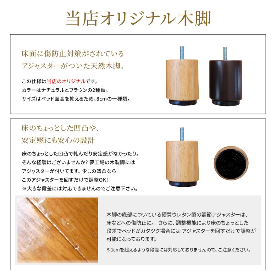 ベッド ダブル ダブルクッションベッド スマートタイプ ヘッドレス ポケットコイルマットレスセット　国産 日本製_16