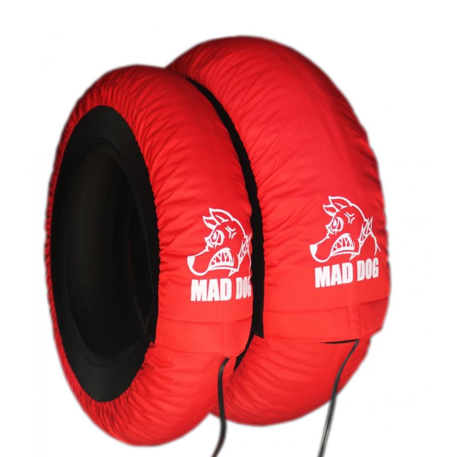 特価！ MAD DOGタイヤウォーマー 600~1000CCサイズ Redの画像