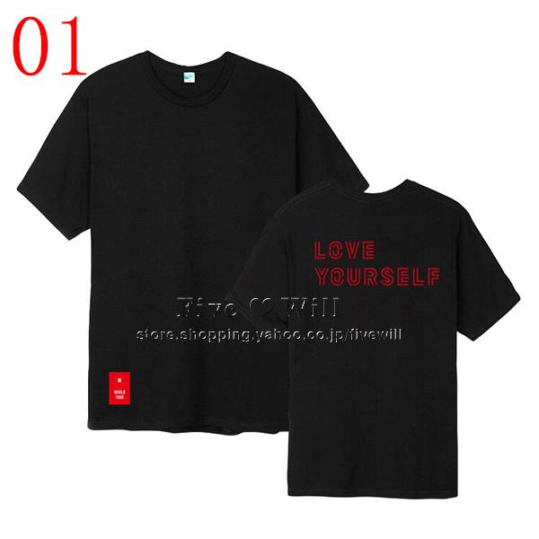 LOVE YOURSELF 韓流グッズ Tシャツ 春夏 コート 男女 周辺 応援服 打歌服 半袖 Tシャツ 通気 吸汗 速乾 :BBTS07:東京ビートル - 通販 Yahoo!ショッピング