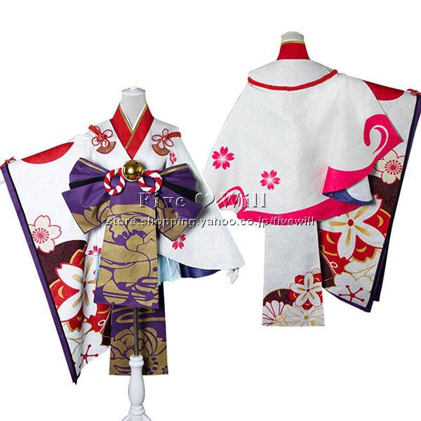 送料無料 陰陽師 風 風 雪女 コスプレ衣装 ウィッグ Cosplay イベント アニメ キャラクター衣装