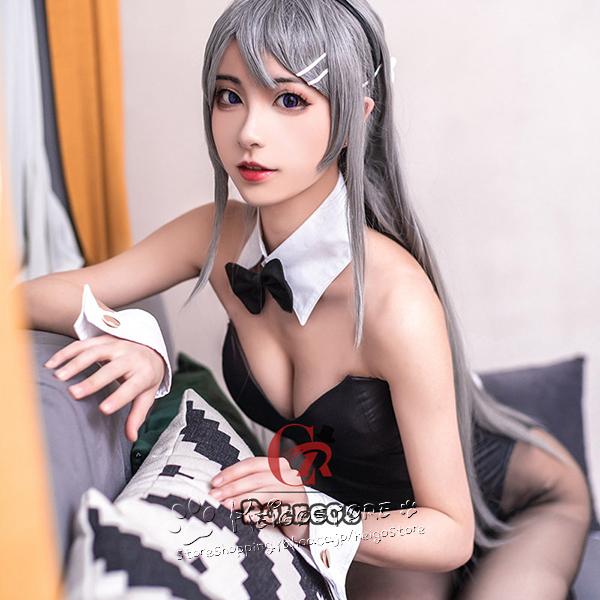 おトク 青春ブタ野郎 桜島麻衣 コスプレ衣裳 ウィッグ付きく