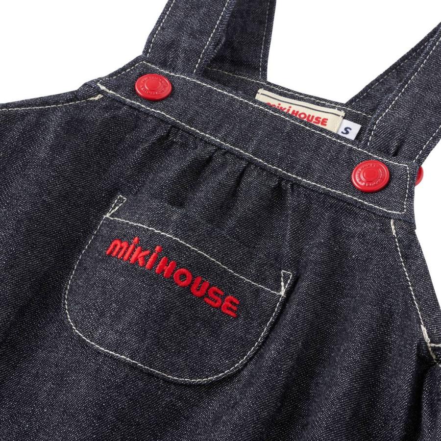 MIKIHOUSE ベースボールロンパース 赤・グレー・紺　新品　日本製　高級 MIKI HOUSE（ミキハウス） ロンパース 赤 ベージュ インディゴブルー