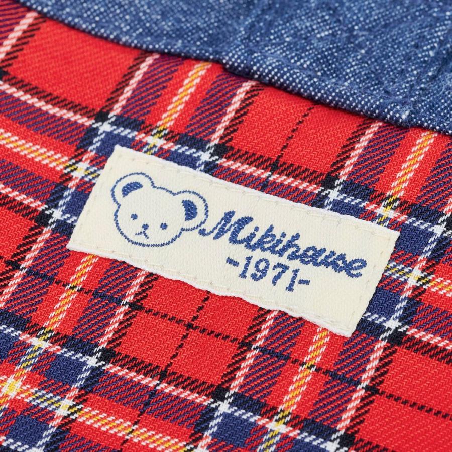 ミキハウス 【ミキハウス】 ミキハウスベア 上履き袋 赤 --- MIKIHOUSE ジッパー 靴公式通販