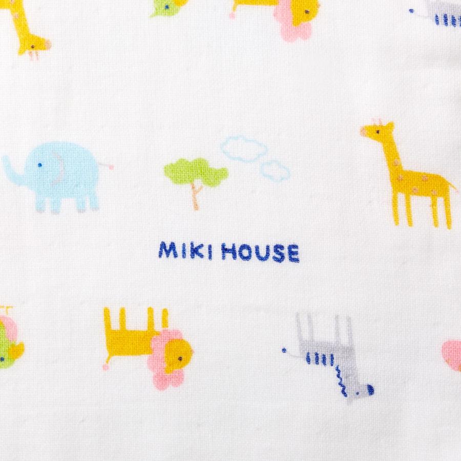 ミキハウス 出産祝い 内祝い ガーゼタオルスリーパー ギフト プレゼント 白 黄 ピンク ブルー --- MIKIHOUSE11