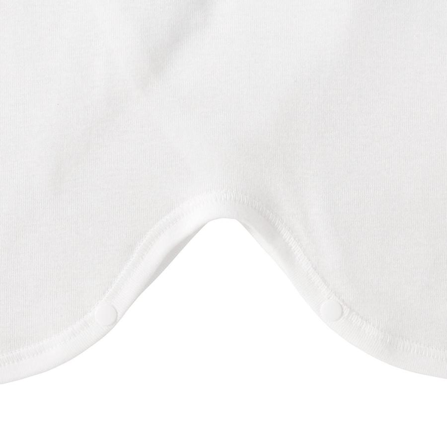 ミキハウス フライス コンビ肌着 無地 白 50cm 60cm ホットビスケッツ HOT BISCUITS | HOT BISCUITS | 05