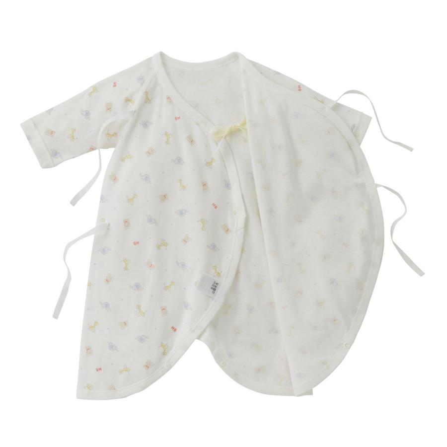 ミキハウス フライス コンビ肌着 プリント柄 ピンク ブルー マルチカラー 50cm 60cm ホットビスケッツ HOT BISCUITS | HOT BISCUITS | 15