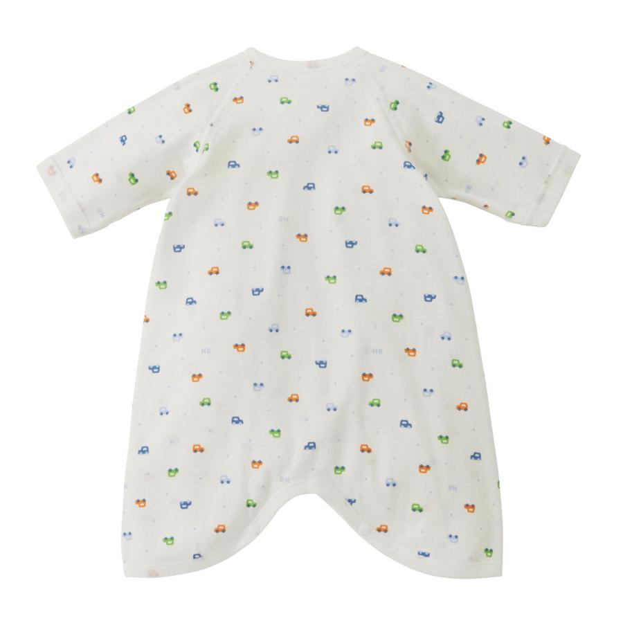 ミキハウス フライス コンビ肌着 プリント柄 ピンク ブルー マルチカラー 50cm 60cm ホットビスケッツ HOT BISCUITS | HOT BISCUITS | 08