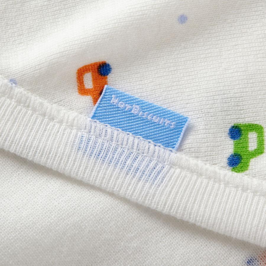 ミキハウス フライス コンビ肌着 プリント柄 ピンク ブルー マルチカラー 50cm 60cm ホットビスケッツ HOT BISCUITS | HOT BISCUITS | 10