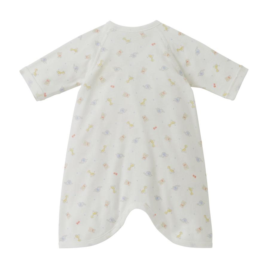 ミキハウス フライス コンビ肌着 プリント柄 ピンク ブルー マルチカラー 50cm 60cm ホットビスケッツ HOT BISCUITS | HOT BISCUITS | 12