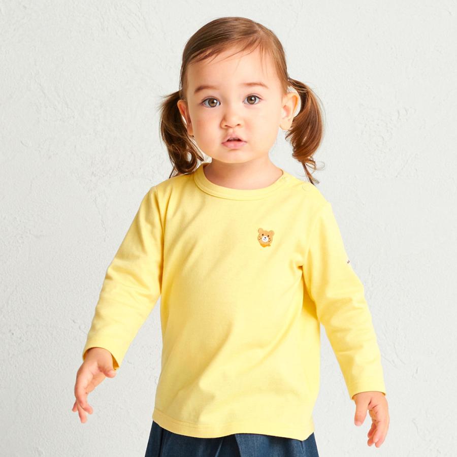 HOT BISCUITS ミキハウス 【Everyday Series】ワンポイント 長袖T