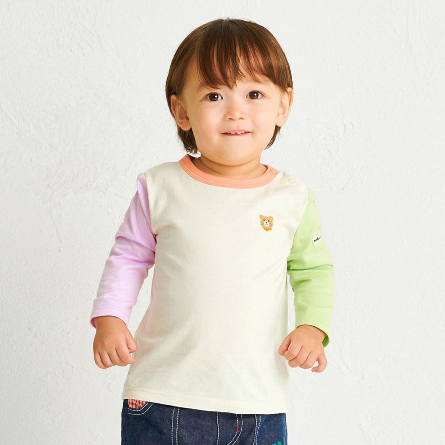 HOT BISCUITS ミキハウス 【Everyday Series】ワンポイント 長袖T