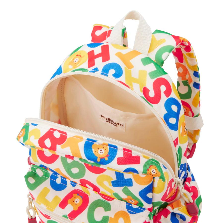 HOT BISCUITS ミキハウス ロゴ総柄 リュック 入園 入学 新学期
