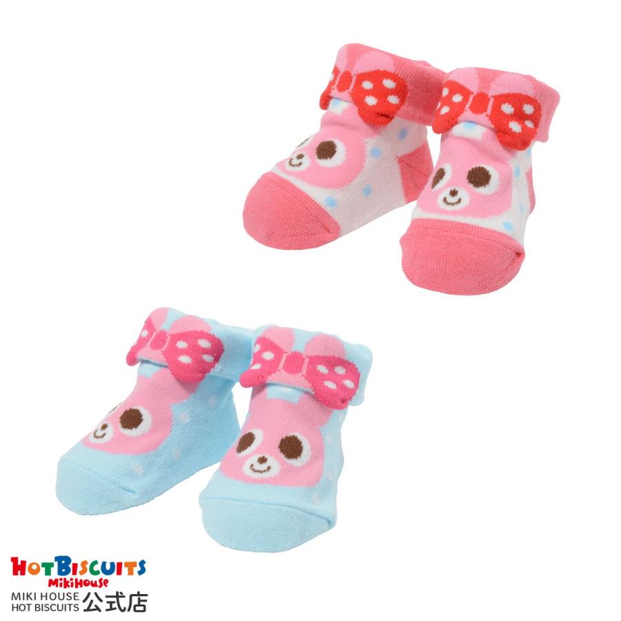靴下 リボンキャビットちゃん ベビーソックス ギフト アウトレット ピンク 9 10 ホットビスケッツ ミキハウス Hot Biscuits ミキハウスホットビスケッツ公式店 通販 Paypayモール