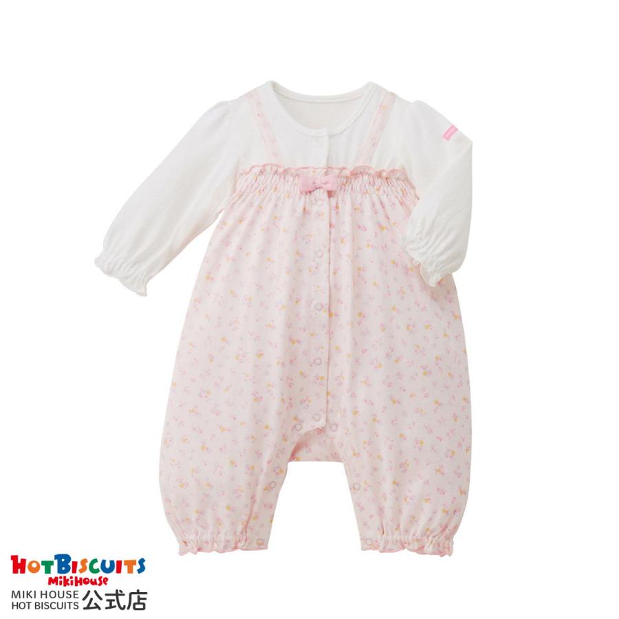 最大61％オフ！ ミキハウス 花柄ロンパース econet.bi