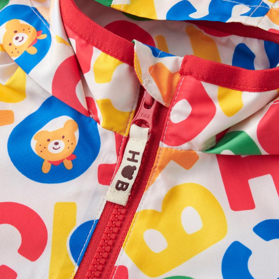 HOT BISCUITS ミキハウス ロゴ総柄 ウインドブレーカー アウトレット