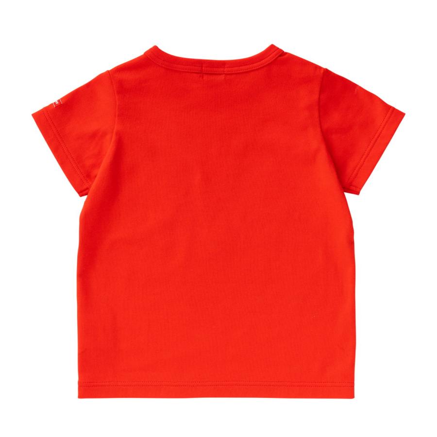 ミキハウス スラブ天竺ロゴ半袖Tシャツ アウトレット ピンク マルチ  