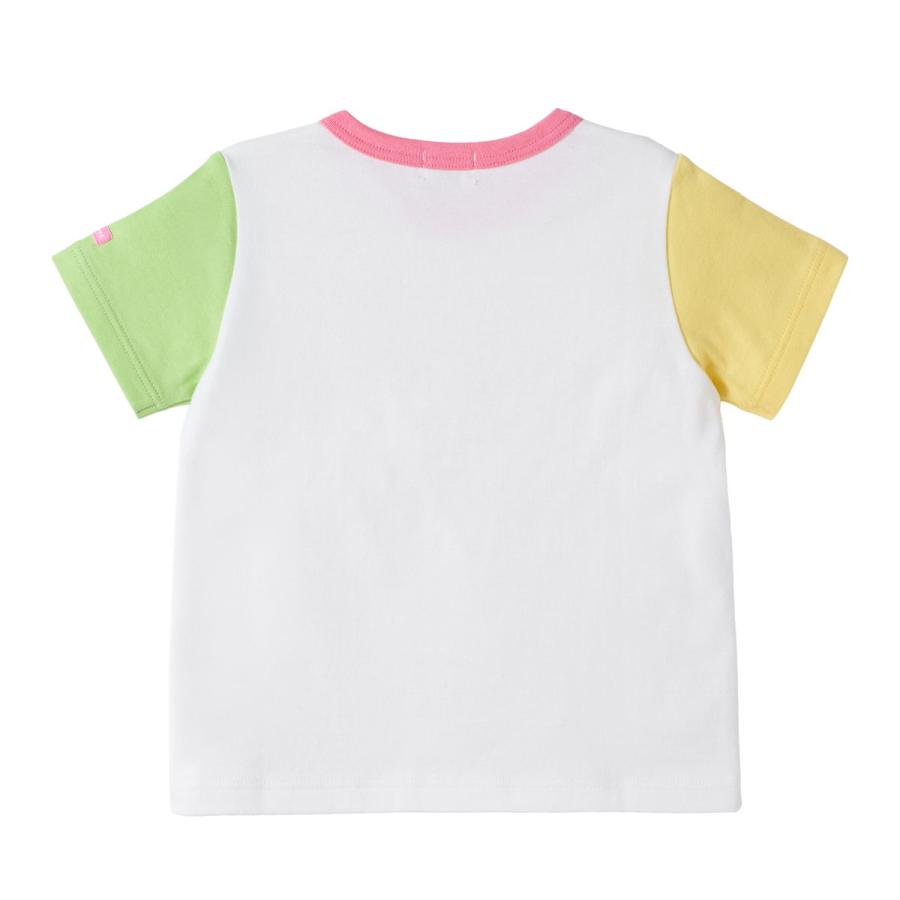 HOT BISCUITS ミキハウス プリント 半袖Tシャツ アウトレット 白