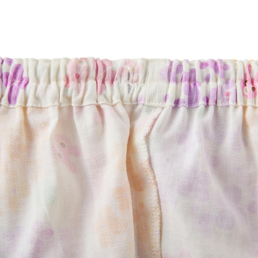 ミキハウス 総柄 甚平スーツ 白 黄 ピンク ブルー ストームブルー 80cm 90cm 100cm 110cm 120cm ホットビスケッツ HOT BISCUITSの画像