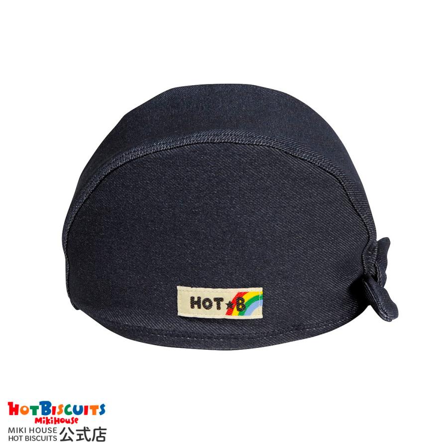 水泳帽 スイムキャップ ストレッチ デニムスイムキャップ ギフト プレゼント アウトレット Biscuits オープニング 大放出セール ミキハウス 紺 S46 52 M52 58 Hot ホットビスケッツ