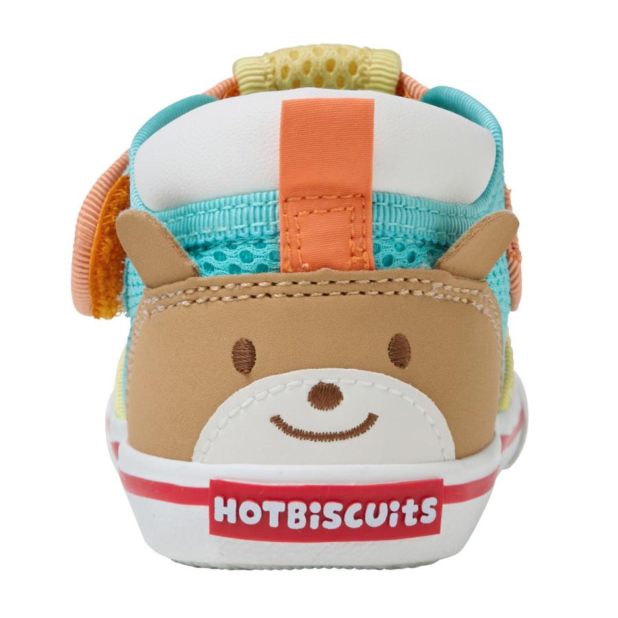 ミキハウス セカンドシューズ かかと顔 メッシュ セカンドベビーシューズ 靴 くつ ホットビスケッツ HOT BISCUITSの画像
