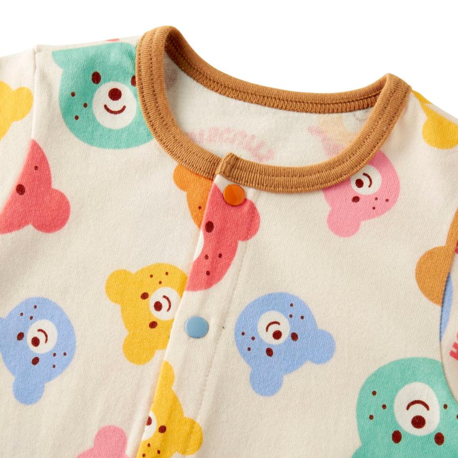 HOT BISCUITS ミキハウス カラフルビーンズ 総柄カバーオール マルチ