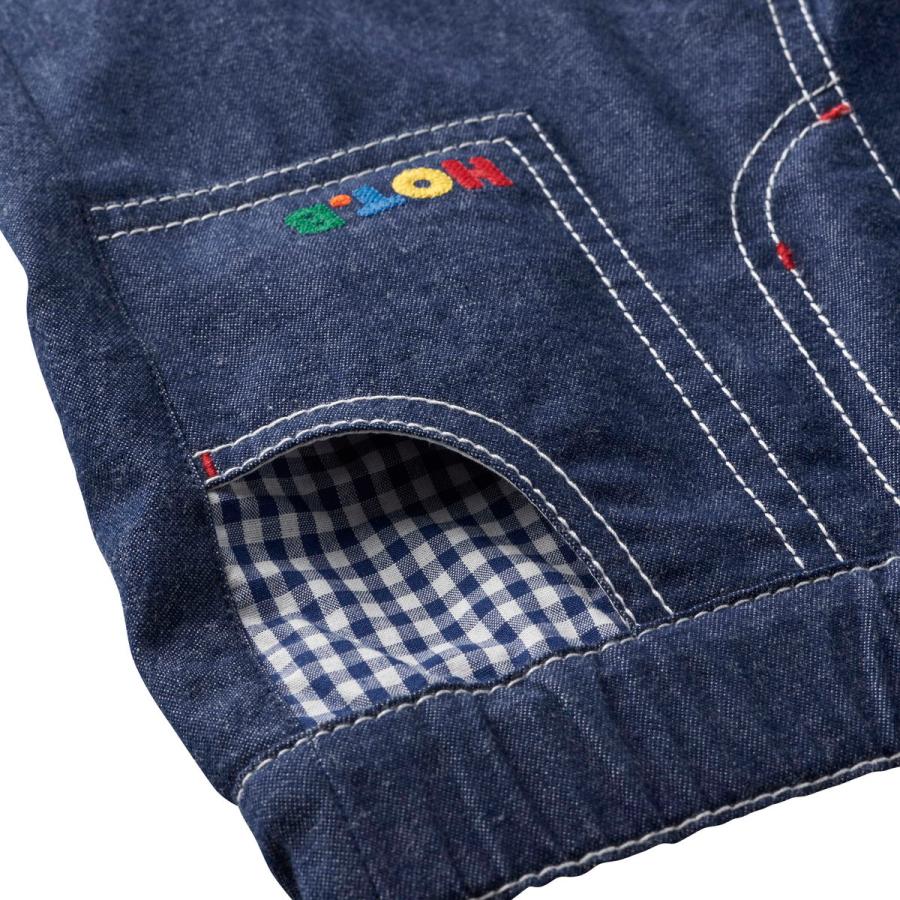 HOT BISCUITS ミキハウス やわらかデニムパンツ アウトレット 紺