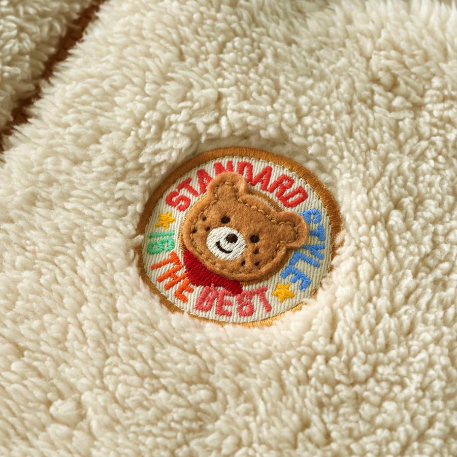 HOT BISCUITS ミキハウス カラフルビーンズ 裏ボアフリース