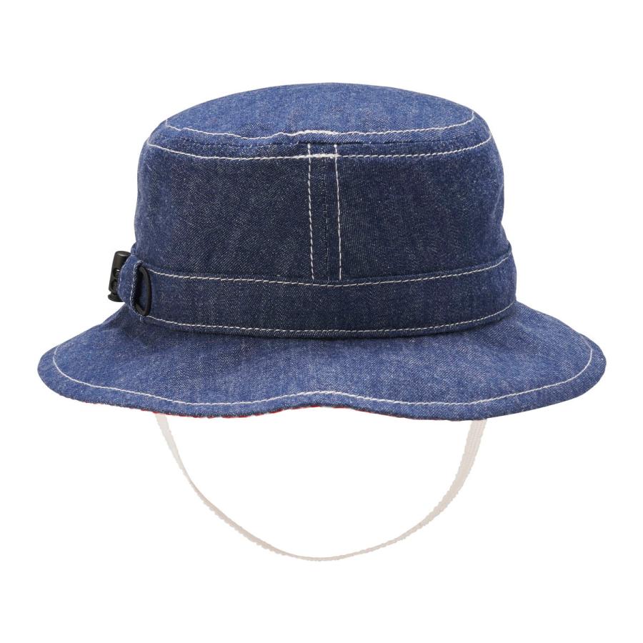ミキハウス ロゴデニムクロッシェ 紺 SS(46-48cm) S(48-50cm) M(50-52cm) L(52-54cm) ホットビスケッツ HOT BISCUITSの画像