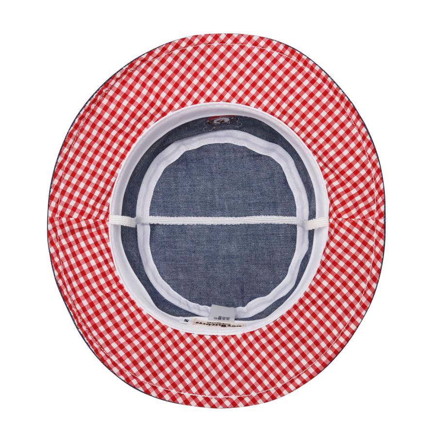 ミキハウス ロゴデニムクロッシェ 紺 SS(46-48cm) S(48-50cm) M(50-52cm) L(52-54cm) ホットビスケッツ HOT BISCUITSの画像