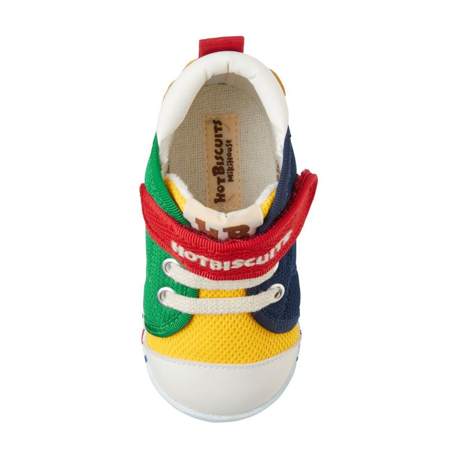 HOT BISCUITS ミキハウス ファーストシューズ 顔ドン メッシュ素材