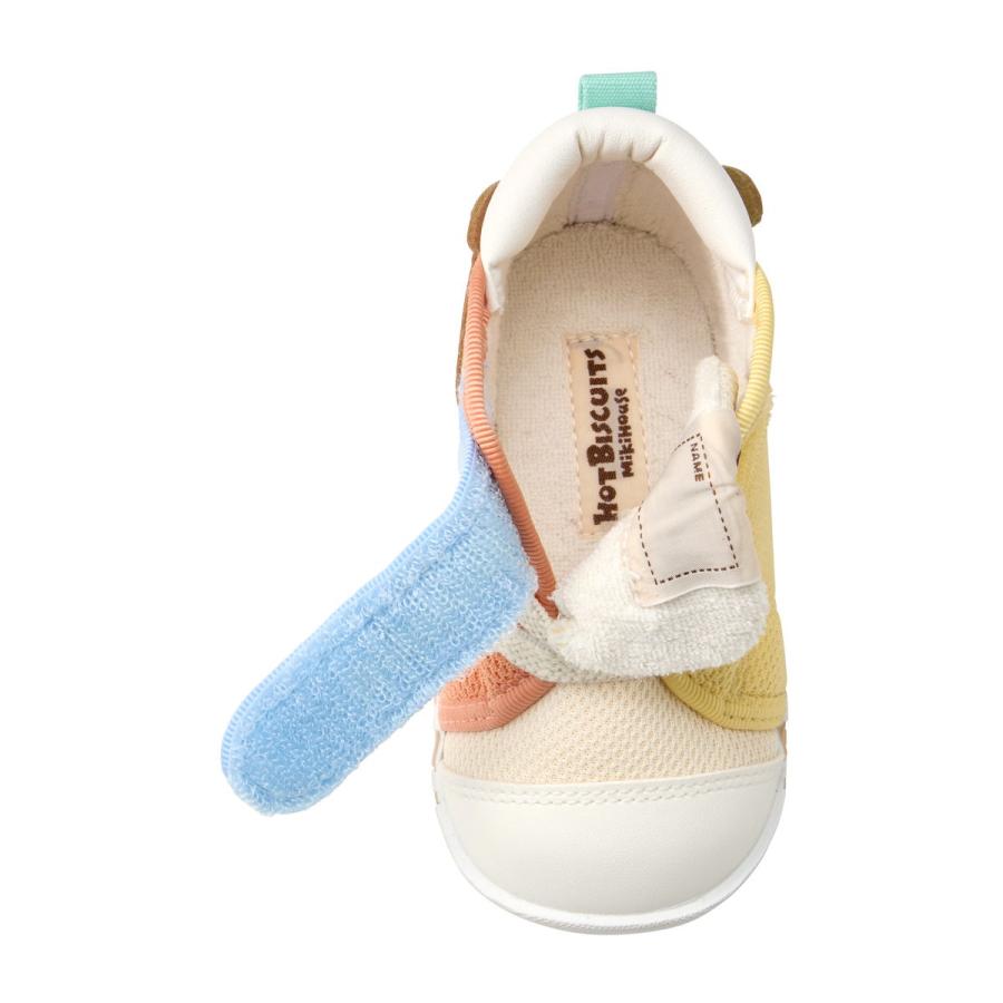 HOT BISCUITS ミキハウス ファーストシューズ 顔ドン メッシュ素材
