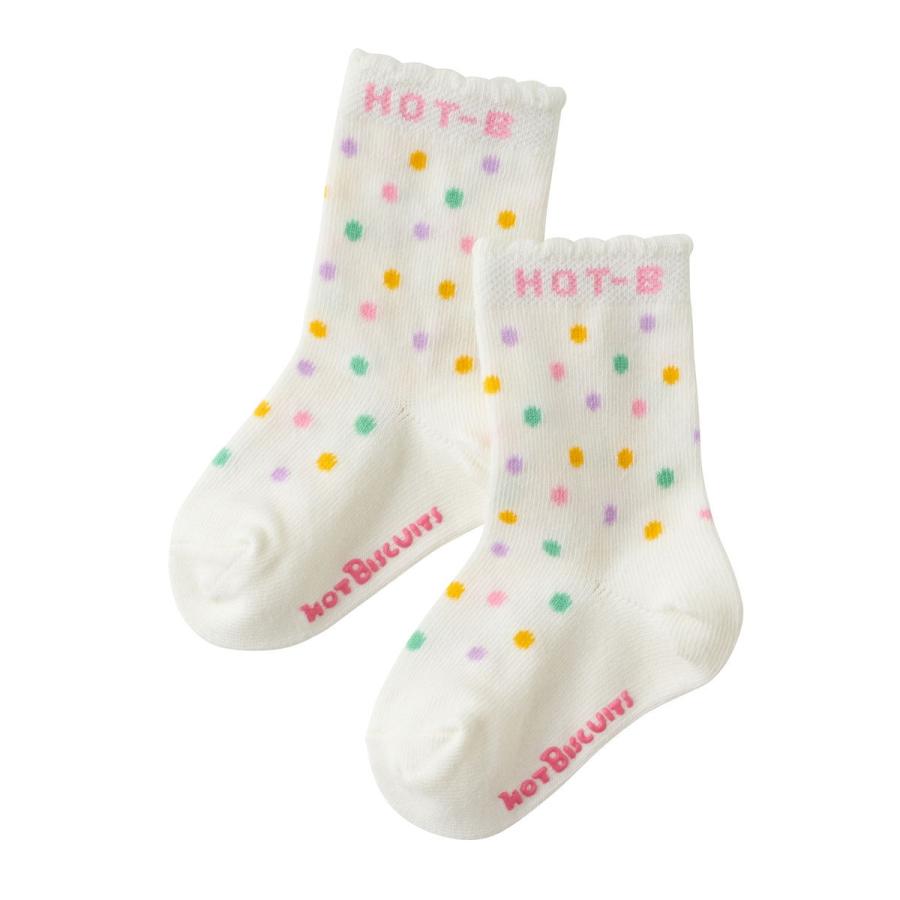 HOT BISCUITS ミキハウス 3足セット クルーソックスパック