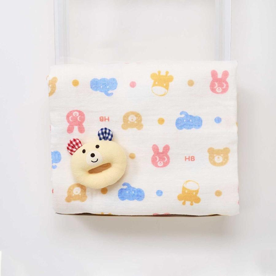 HOT BISCUITS ミキハウス 出産祝い 内祝い ガーゼバスタオル＆ラトル