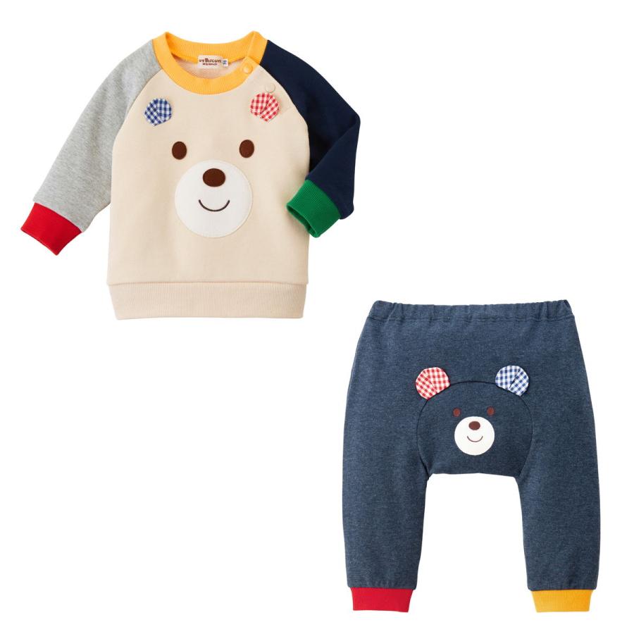 HOT BISCUITS ミキハウス 【ベビーウェアパック】トレーナー＆パンツ