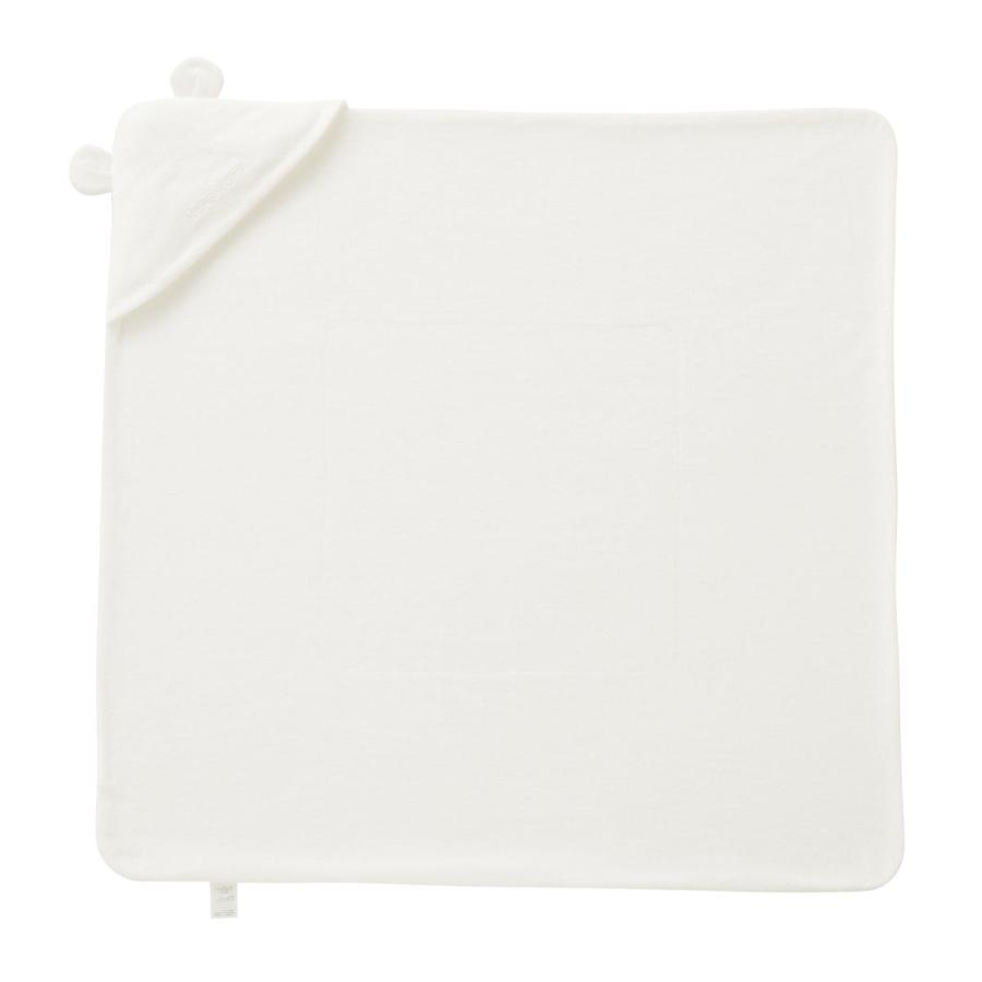 HOT BISCUITS ミキハウス くま耳 アフガン 白 --- ホットビスケッツ