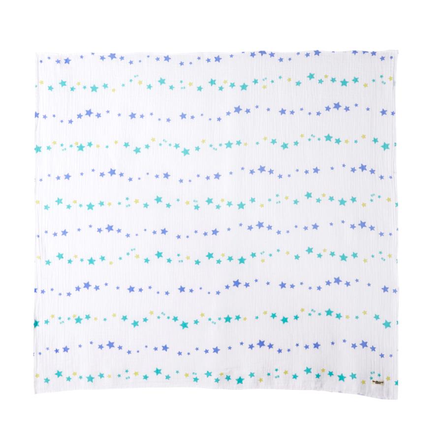 HOT BISCUITS ミキハウス 二重織ガーゼのマルチケット ピンク ベージュ