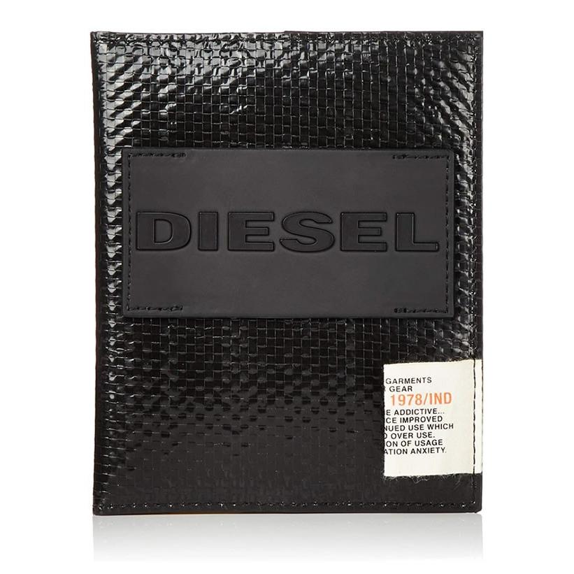 ディーゼル DIESEL パスポートケース カバー  X06168 P2190 PASSPORT MONEY-CAGE ブラック DS2937 メール便送料無料｜hotcake｜03