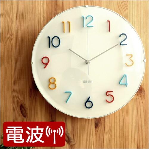 電波ラウンドウォールクロック Lcr113 Cf 電波時計 壁掛け おしゃれ 時計 壁掛 壁掛け時計 ポップ カラフル ウォールクロック クロック 見やすい 新築祝い ホッチポッチ自由が丘web Shop 通販 Paypayモール
