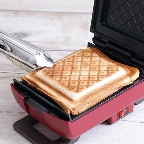 ホットサンドメーカー 電気 レコルト recolte プレスサンドメーカー プラッド 特典付 RPS-2 耳まで焼ける ホットサンド 厚焼きサンド 1枚焼き 朝食 レシピ付 | recolte | 09