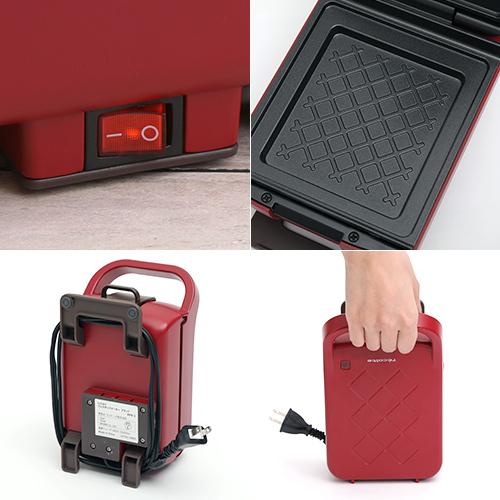 ホットサンドメーカー 電気 レコルト recolte プレスサンドメーカー プラッド 特典付 RPS-2 耳まで焼ける ホットサンド 厚焼きサンド 1枚焼き 朝食 レシピ付 | recolte | 05