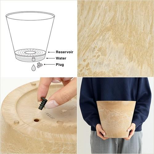 プランター Art Stone アートストーン M 植木鉢 底面 給水 鉢 9号 軽量 おしゃれ ガーデニング ホッチポッチ自由が丘web Shop 通販 Paypayモール