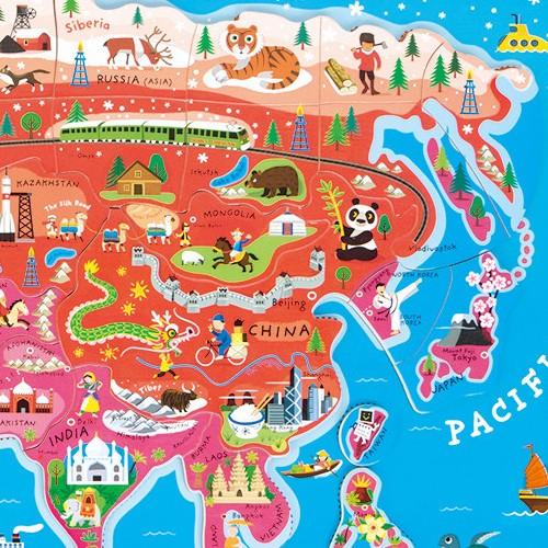 パズル Janod ジャノー マグネット ワールドマップ パズル 世界地図 インテリア 壁掛け 英語 知育 玩具 贈り物 Janod ホッチポッチ自由が丘web Shop 通販 Yahoo ショッピング