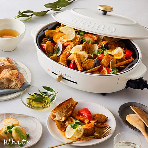 ☆ブルーノ☆オーバルホットプレート限定色 グリルプレート付き！