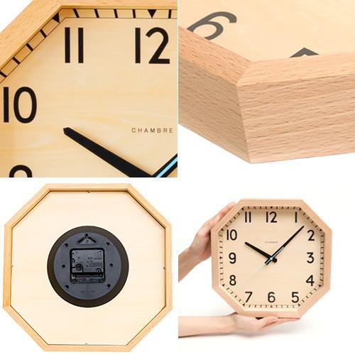 掛け時計 CHAMBRE OCTAGON CLOCK シャンブル オクタゴンクロック CH