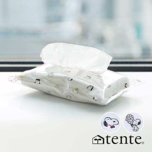 ティッシュカバー スヌーピー PEANUTS tente テンテ ソフトパック