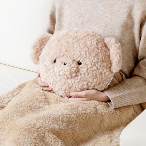 新品未開封☆JIN WorldwideHandSEOMクッション毛布&ステッカー HEMING'S 2023秋冬 ブランケット クッション JOliJOli テディ