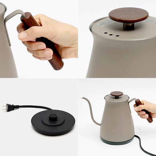 SOTOMO 電気ケトル 細口 ソトモ 電気カフェケトル AKE-380 0.7L