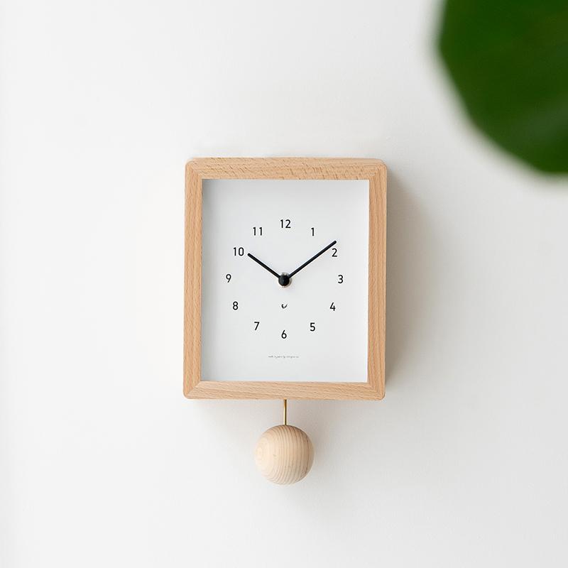 ㉔新品未使用VANJACヴァンヂャケット壁掛け時計ふち無し白 径約３０cm前後 振り子時計 CHAMBRE Blanc CLOCK シャンブル ブランクロック CH-072