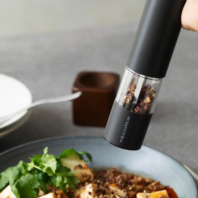 recolte（レコルト） 電動ミル 2本セット ソルト＆ペッパーミル ミニ
