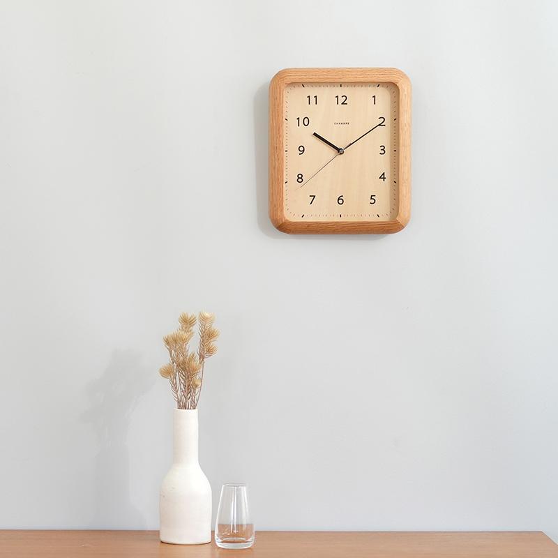 CHAMBRE 壁掛け時計 グレージュ 未使用 外箱・保証書・付属品あり 掛け時計 CHAMBRE BOOK CLOCK シャンブル ブッククロック CH-074